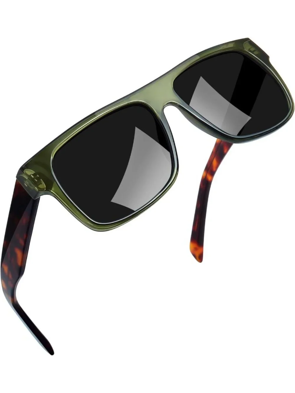 Oversized Square Sunglasses for Men & Women | UV400 Protection, Bold TAC Lens